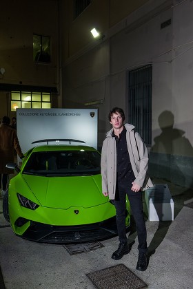 'Automobili Lamborghini' cocktail party, Milan Fashion Week Men's, Italy - 14 Jan 2018
