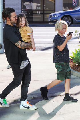 Pete Wentz and family out and about, Los Angeles, USA - 14 Jan 2018
