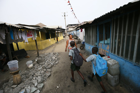 View Gibraltar Slum Community Monrovia Liberia Editorial Stock Photo 