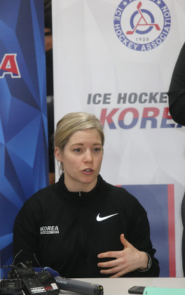 Women's hockey coach press conference, Jincheon, Korea - 22 Jan 2018
