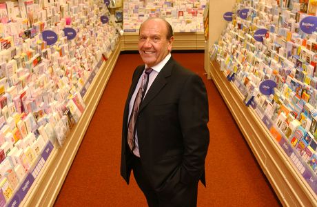 Don Lewin, Chairman of Clinton Cards pictured in one of their outlets, London, Britain - 18 Oct 2004