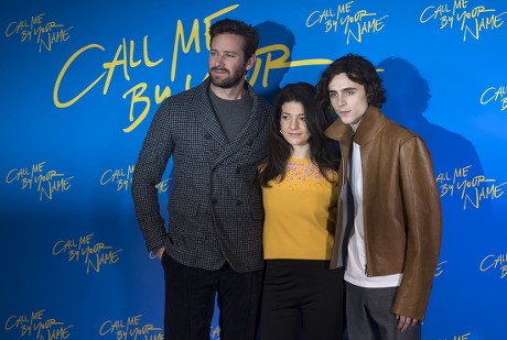Call be by your name film premiere in Paris, France - 26 Jan 2018