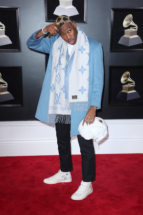 Tyler, The Creator arrives on the red carpet at the 60th Annual