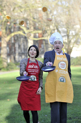 Rehab Parliamentary Pancake Race launch, London, UK - 30 Jan 2018