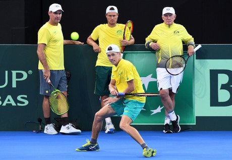 Australia Davis Cup practice, Brisbane - 01 Feb 2018