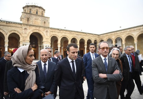 French President Emmanuel Macron visit to Tunisia - 01 Feb 2018