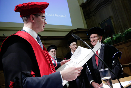 Martin Wolf recieves honorary doctorate from KU Leuven University, Brussels, Belgium - 02 Feb 2018