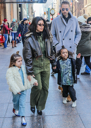 Kourtney Kardashian and family out and about, New York, USA - 03 Feb 2018