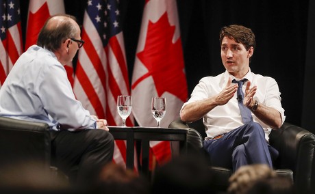 Canadian Prime Minister Justin Trudeau in Chicago, USA - 07 Feb 2018