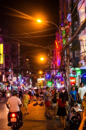 Crowd On Pham Ngu Lao Street Editorial Stock Photo - Stock Image ...