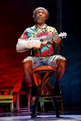 Jimmy Buffett and the Company of the New Broadway Musical "ESCAPE TO MARGARITAVILLE" offer a Sneak Peak at The Marquis Theater, New York, USA - 14 Feb 2018