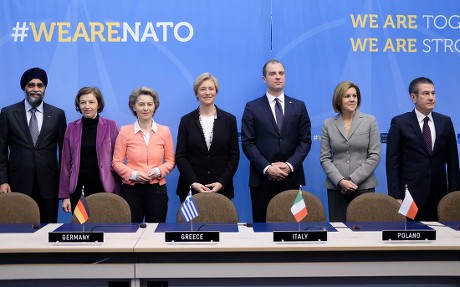 NATO Defense ministers council meeting in Brussels, Belgium - 15 Feb 2018