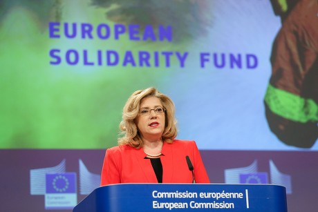 European Solidarity Fund for France, Greece, Spain and Portugal press conference, Brussels, Belgium - 15 Feb 2018