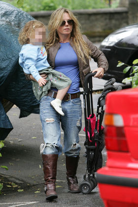 Geri Halliwell picking up her daughter Bluebell Madonna from nursery school, London, Britain - 10 Jun 2009