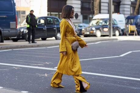 Street Style, London Fashion Week, UK - 16 Feb 2018