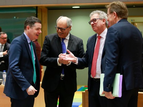 Eurogroup Finance ministers meeting, Brussels, Belgium - 19 Feb 2018