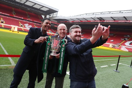 Carabao Cup Trophy Relay, Anfield, Liverpool, UK, 19 February 2018