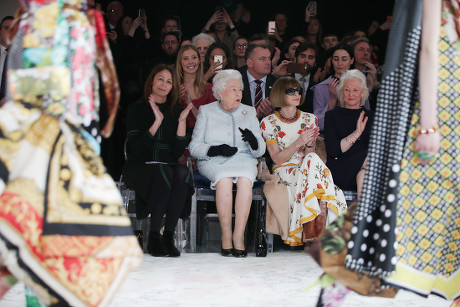 Queen Elizabeth II attends London Fashion Week, UK - 20 Feb 2018