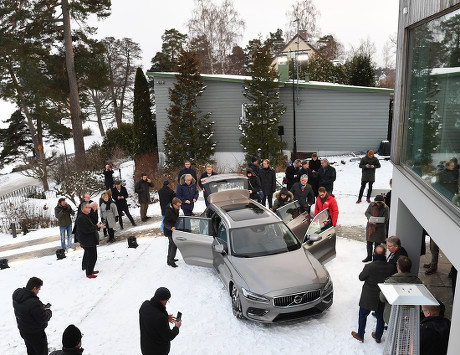 Swedish carmaker Volvo presents its latest V60 model, Stockholm, Sweden - 21 Feb 2018