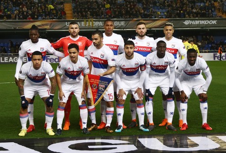 Olympique Lyonnais Team Group Editorial Stock Photo - Stock Image