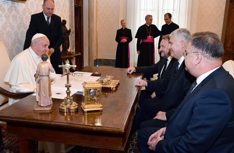 The three members of the presidency of Bosnia and Herzegovina visit the Vatican, Vatican City, Italy - 24 Feb 2018