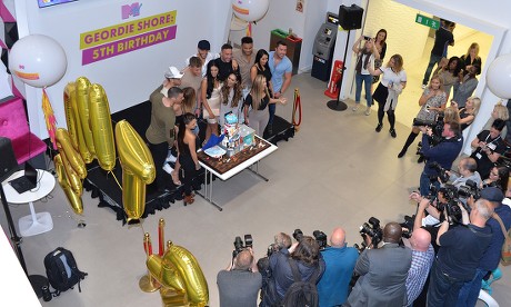 Geordie Shore Cast Celebrate Their Fifth Birthday At Mtv, London, United Kingdom - 24 May 2016
