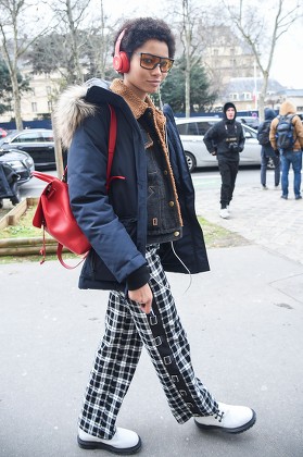 Street Style, Fall Winter 2018, Paris Fashion Week, France - 04 Mar 2018