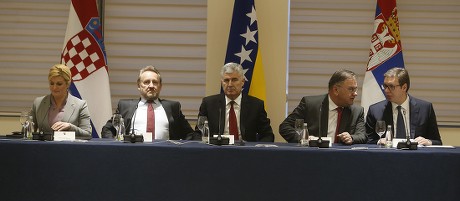 Trilateral meeting in Mostar, Bosnia And Herzegovina - 06 Mar 2018