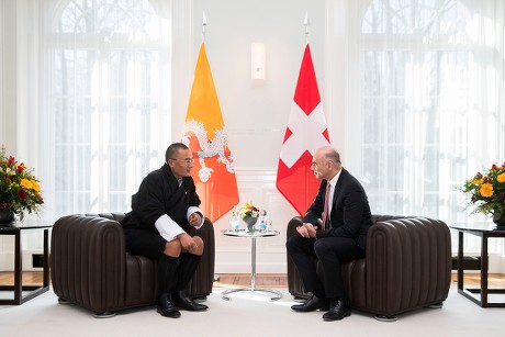 Prime Minister of Bhutan visits Switzerland, Bern - 08 Mar 2018