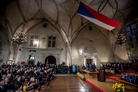 Inauguration ceremony of Czech Republic's re-elected President, Milos Zeman, Prague - 08 Mar 2018