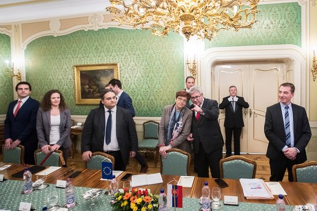 Members of the European Parliament visits Slovakia, Bratislava - 08 Mar 2018