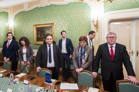 Members of the European Parliament visits Slovakia, Bratislava - 08 Mar 2018