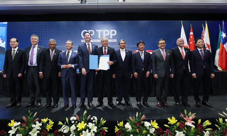 Signing of the Trans-Pacific Partnership pact, Santiago, Chile - 08 Mar 2018