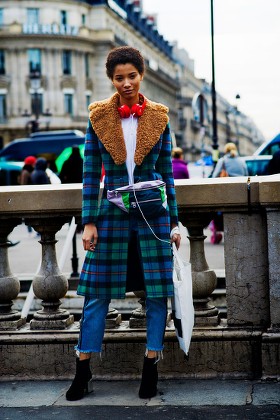 Street Style, Fall Winter 2018, Paris Fashion Week, France - 05 Mar 2018
