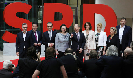 SPD announces ministers of new German government, Berlin, Germany - 09 Mar 2018