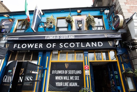 Paddy Cullen's Pub Becomes ?Flower of Scotland? To Welcome Scottish Fans Ahead Of The Ireland v Scotland Game, Dublin  - 10 Mar 2018