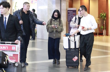 Zhou Xun at Beijing Capital International Airport, China - 14 Mar 2018