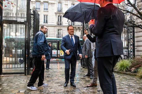 Former french president Francois Hollande votes at the socialist party new leader election, Paris, France - 15 Mar 2018