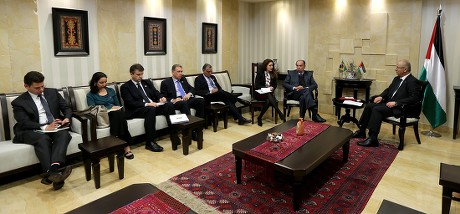 Brazilian Foreign Minister Aloysio Nunes visit to Ramallah, West Bank - 01 Mar 2018