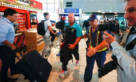 Australian cricket team depart Cape Town, South Africa - 27 Mar 2018