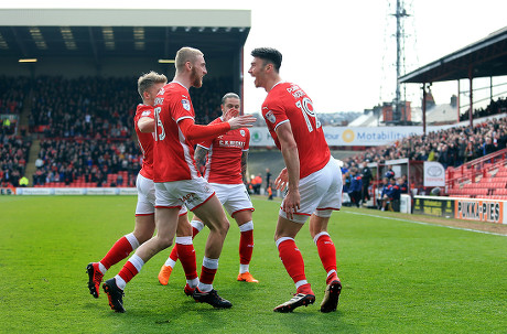 Kieffer Moore Barnsley Celebrates Scoring Opening Editorial Stock Photo ...