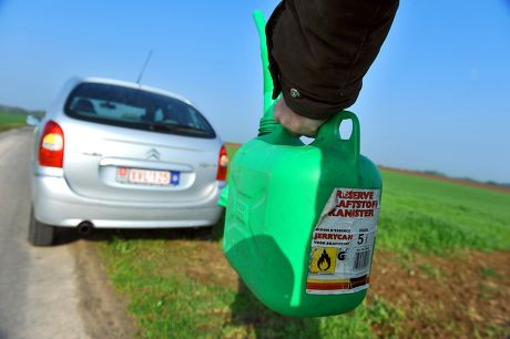 Car Having Run Out Petrol Parked Editorial Stock Photo - Stock Image ...