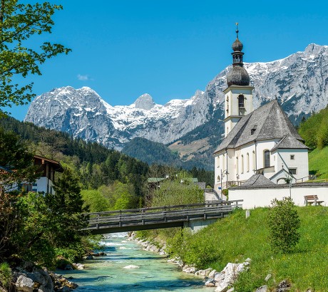 Parish Church St Sebastian Ramsauer Ache Editorial Stock Photo - Stock ...