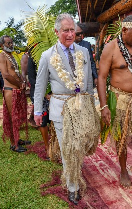 Prince Charles Visits Chiefs Nakamal Traditional Editorial Stock Photo ...