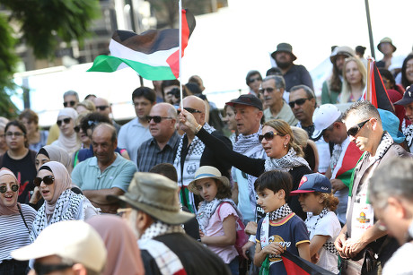 Palestine Action Group Sydney Held Rally Editorial Stock Photo - Stock