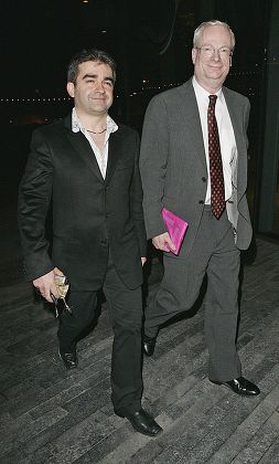 Chris Smith (now Baron Smith Of Finsbury) And His Partner Dorian Jabri Pictured Ariving At A Party Held At City Hall London Se1 To Celebrate The Twentieth Anniversary Of Labour Mp Smith Coming Out. Lord Smith