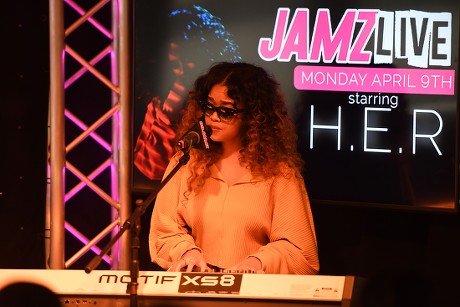 H.E.R. at 99 Jamz radio station, Fort Lauderdale, USA - 09 Apr 2018