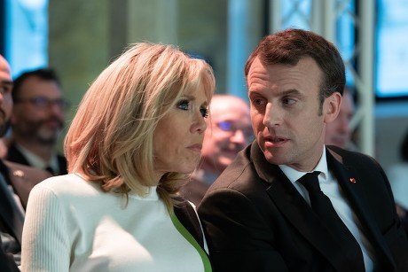 Brigitte Trogneux Emmanuel Macron Editorial Stock Photo - Stock Image