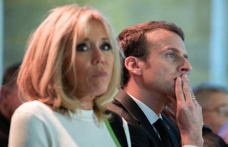 Brigitte Trogneux Emmanuel Macron Editorial Stock Photo - Stock Image