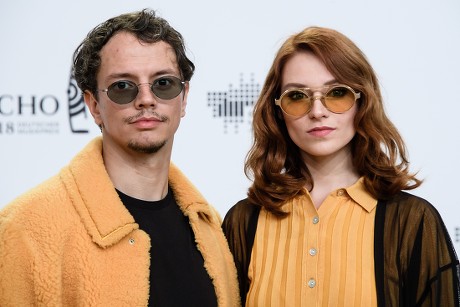 German musician Frans Zimmer (L) and company pose on the red carpet as she attends the 27th Echo 2018 music awards in Berlin, Germany, 12 April 2018. The awards are presented for outstanding achievement in the music industry.